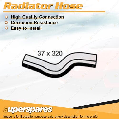 Lower Radiator Hose 37mm x 320mm for Holden Rodeo RA 3.0L 4 cyl OHV 8V Diesel