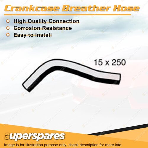 Superspares PCV Hose 15 x 250mm for Toyota Camry ACV36R 2.4L 4 cyl DOHC VVT 16V