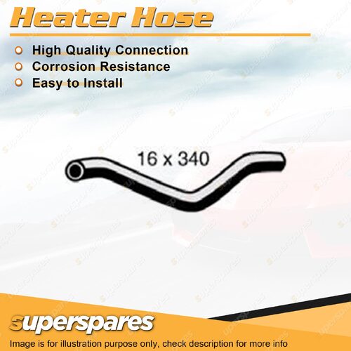 Superspares Heater Outlet Hose 340mm for Subaru Forester SG 2.5L EJ251 EJ253