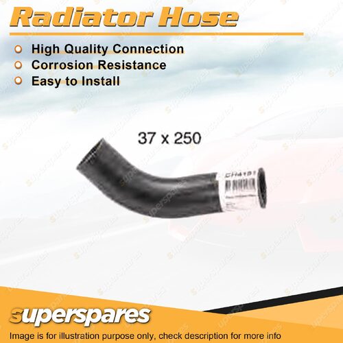 1 x Upper Radiator Hose 37mm x 250mm for Toyota Hilux KZN165R 3.0L 4 cyl SOHC