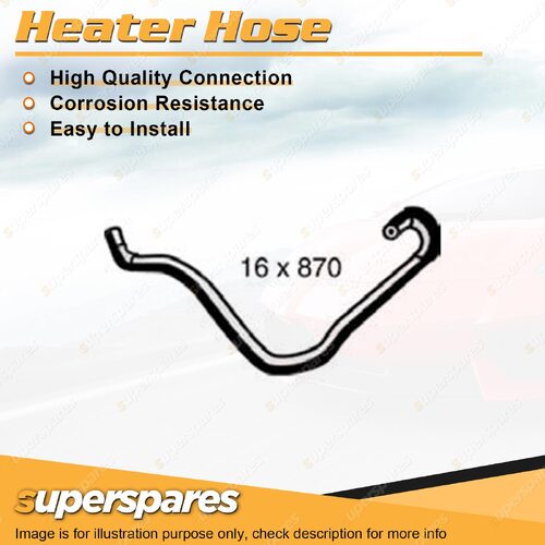 1 x Heater Hose 16mm x 870mm for Mitsubishi Pajero NM NP V75W 3.5L 1999-2005