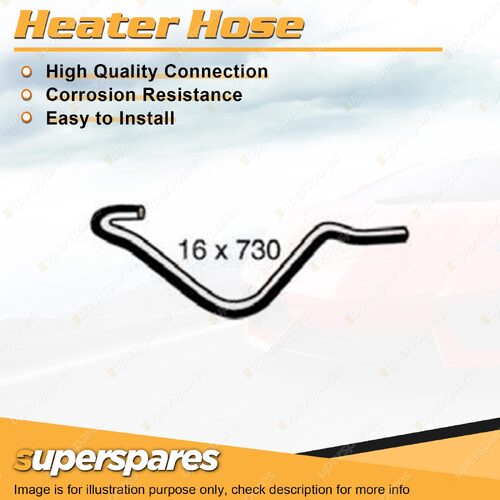 1 x Heater Hose 16mm x 730mm for Mitsubishi Pajero NM NP V75W 3.5L 1999-2005