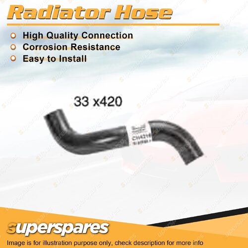 1 x Lower Radiator Hose 33mm x 420mm for Toyota Landcruiser Prado VZJ95R 3.4L