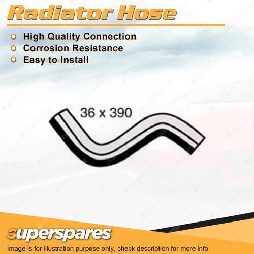 Lower Radiator Hose 390mm for Toyota Landcruiser Prado KZJ95 Hilux KZN130 KZN185