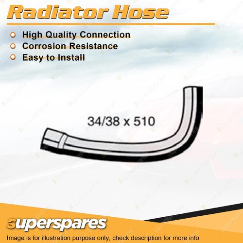 Upper Radiator Hose 34/38 x 510mm for Toyota Hiace TRH 214 219 221 Regius TRH