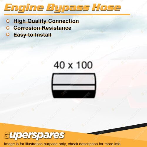 Engine Bypass Hose 40mm x 100mm for Nissan Navara D21 D22 3.0L 3.3L 1992-2005