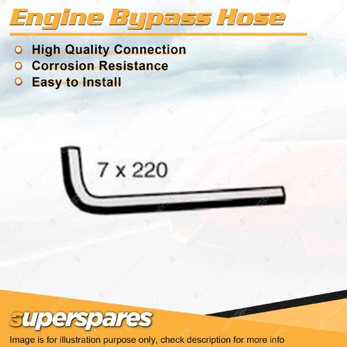 Superspares Engine Bypass Hose 7mm x 220mm for Mazda BT50 2.5L 3.0L 4 cyl 06-11