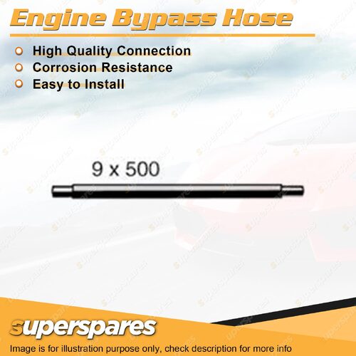 Superspares Engine Bypass Hose 9mm x 500mm for Mazda BT50 2.5L 3.0L 4 cyl 06-11