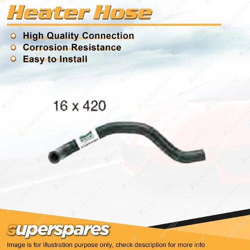 Superspares Heater Outlet Hose 16 x 420mm for Toyota Hilux KUN16R KUN25R KUN26R