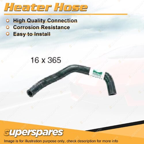 1 x Heater Inlet Hose 16mm x 365mm for Toyota Hilux KUN 16R 25R 26R 2.5L 3.0L