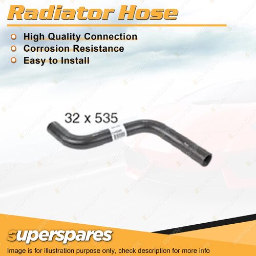 1 x Lower Radiator Hose 32mm x 535mm for Holden Barina TK 1.6L 4 cyl DOHC 16V