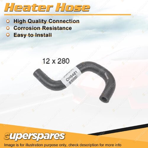 Superspares Heater Outlet Hose 12 x 280mm for Suzuki Jimny 1.3L 4 cyl DOHC 16V