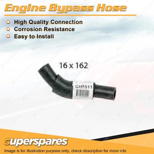 Superspares Engine Bypass Hose 162mm for Holden Rodeo R9 RA Colorado RC 3.0L