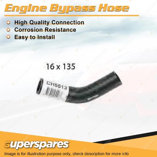 Superspares Engine Bypass Hose 135mm for Holden Rodeo R9 RA Colorado RC 3.0L