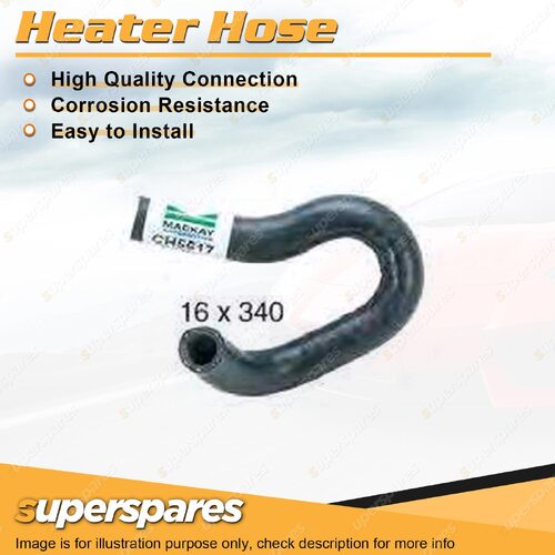 1 x Heater Inlet Hose 16mm x 340mm for Toyota Hilux KUN 16R 25R 26R 2.5L 3.0L