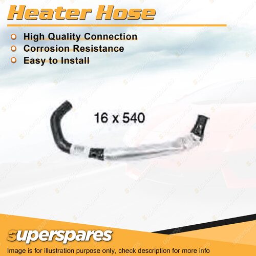 1 x Heater Hose 16mm x 540mm for Toyota Landcruiser Prado KDJ150R 3.0L Outlet