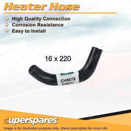 1 x Heater Hose 16mm x 220mm for Toyota Landcruiser Prado KDJ150R 3.0L Outlet