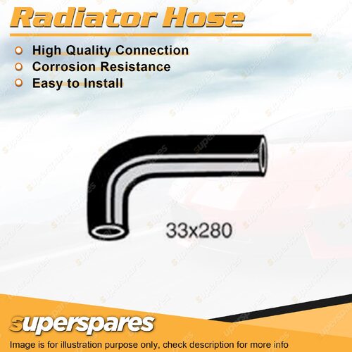 Superspares Lower Radiator Hose 33 x 280mm for Toyota Corona RT40 1.5L 4 cyl 8V