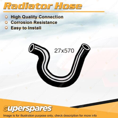 Lower Radiator Hose 27 x 570mm for Datsun 1000 1.0L 4 cyl OHV 03/1967-06/1970