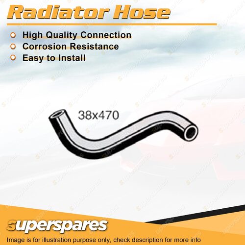 Lower Radiator Hose 38 x 470mm for Holden HG HK HT 161ci 186ci 12V 1968-1971