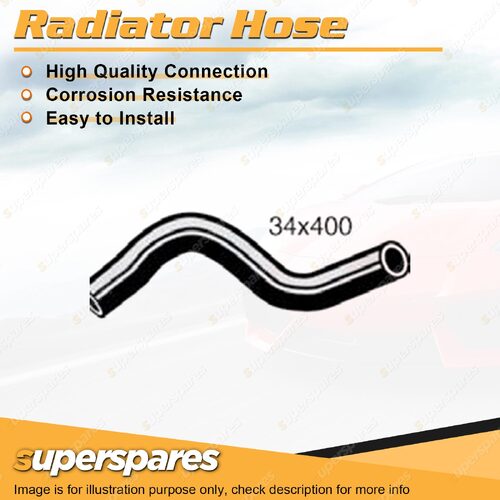 1 x Lower Radiator Hose 34mm x 400mm for Chrysler Galant GA GB 1.3L 1.5L 1.6L