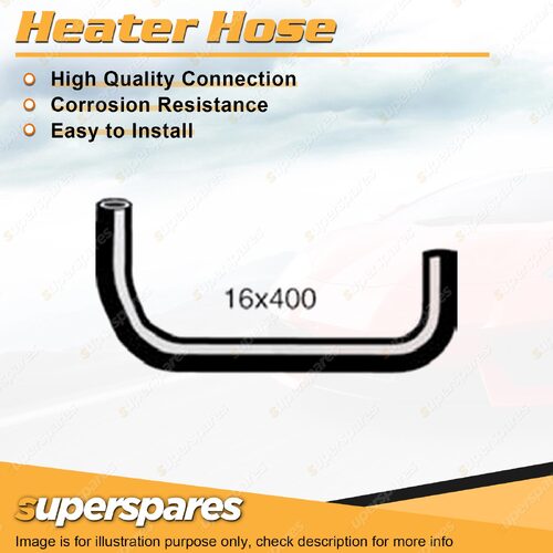 1 x Heater Hose 16mm x 400mm for Holden HG HT 253ci 4.2L V8 OHV 16V 1969-1971