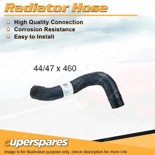 1 x Lower Radiator Hose 44/47mm x 460mm for Nissan The Ute XFN 4.1L 6 cyl 12V