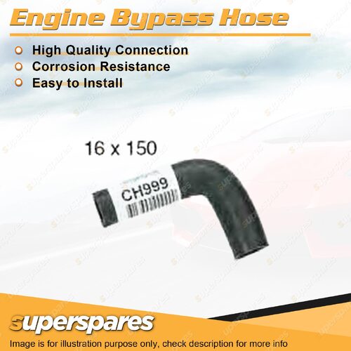 Engine Bypass Hose 16 x 150mm for Ford Falcon XW XW GT Fairlane ZC 4.9L 5.8L