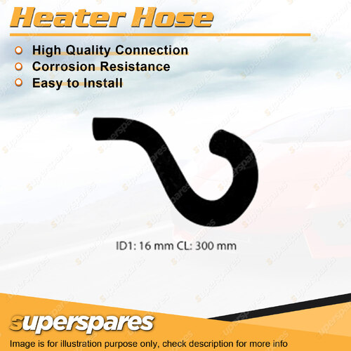 Heater Hose for Holden Gemini TC TD TE TX 1.6L Heater Valve to Heater Core