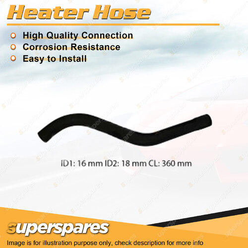 Superspares Heater Hose for Holden Camira JB JD JE 1.6L 1.8L 2.0L Manual