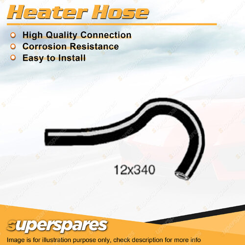 Superspares Heater Hose for Suzuki Swift SA 1.3L 4 cyl SOHC Inlet 1985-1989