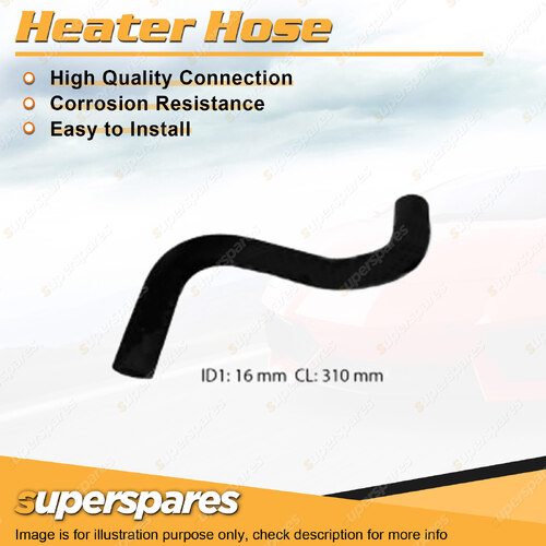 Superspares Heater Hose for Mazda 626 2.0L 4 cyl SOHC 8V Carb 12/1978-02/1983