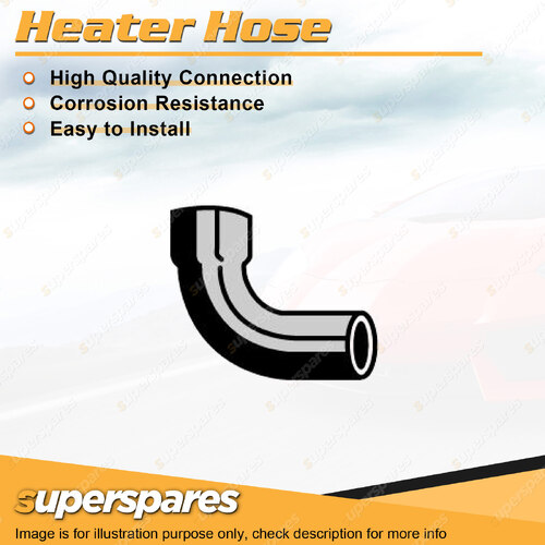 Superspares Right Heater Hose for Saab 900 B201 2.0L 4 cyl SOHC 8V 1984-1988