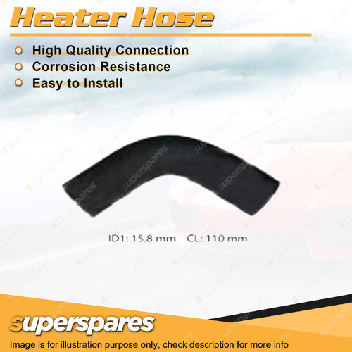 Superspares Front Heater Hose for Nissan Patrol GQ 2.8L 6 cyl 1995-1997 110mm