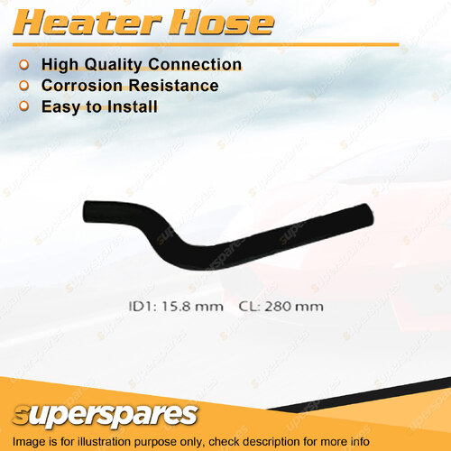 Superspares Heater Hose for Mitsubishi Lancer CE Mirage CE 1.5L 1996-2004 280mm