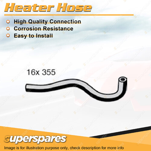 Superspares Heater Inlet Hose for Hyundai Excel X3 1.5L 4 cyl SOHC 1994-1998