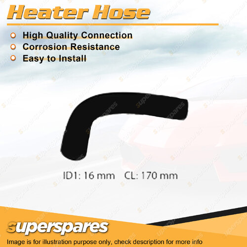 Superspares Heater Hose for Toyota Camry VZV21R 2.5L V6 DOHC 24V EFI 1988-1993