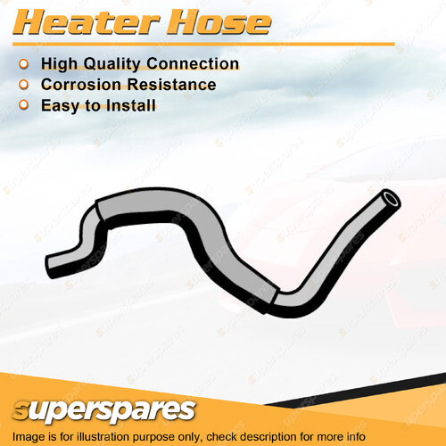 Superspares Heater Hose for Toyota MR2 SW20R 2.0L 4 cyl Engine to Pipe 1989-1999