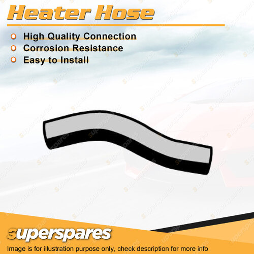 Superspares Heater Hose for Toyota MR2 SW20R 2.0L 4 cyl Pipe to Valve 1989-1996