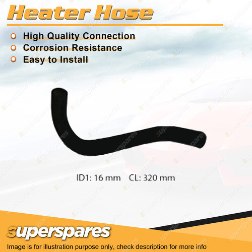 Superspares Heater Hose for Toyota Corolla AE80 AE82 Sprinter AE82 1.3L 1.6L