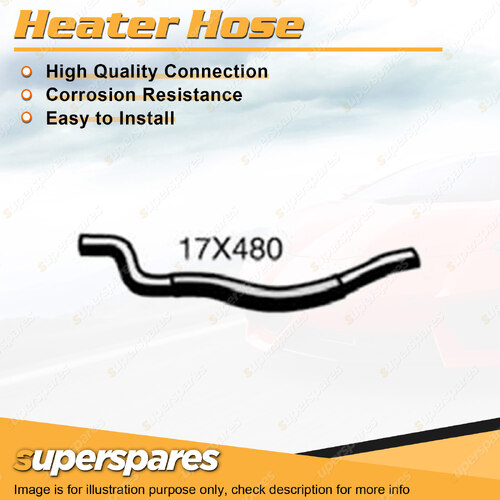 Superspares Heater Hose for Mazda Tribute CU YU 2.0L 4 cyl DOHC 16V EFI 480mm