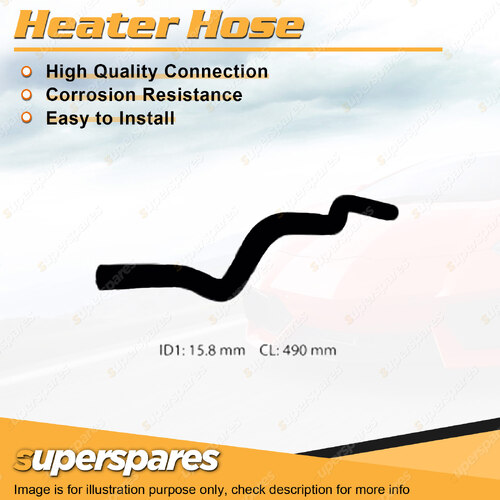 Superspares Heater Hose for Mitsubishi Lancer CG CH 4G94 2.0L 2002-2005 490mm