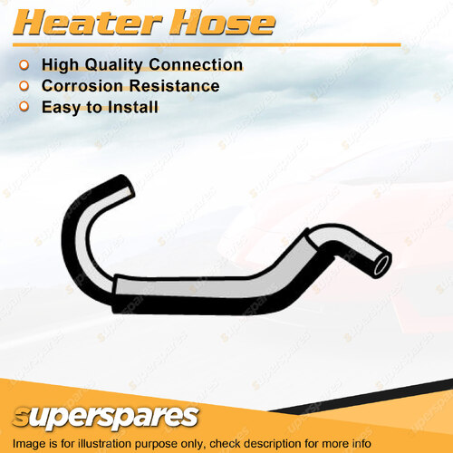 Superspares Heater Inlet Hose for Holden Barina MH 1.3L 4 cyl SOHC 8V Carb