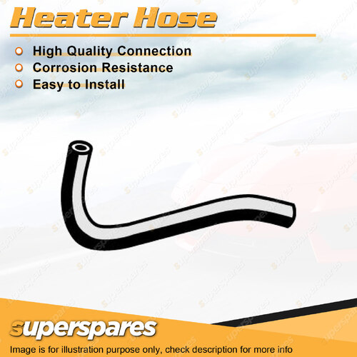 Superspares Heater Hose for Mitsubishi Pajero NH 2.5L 4 cyl SOHC 1991-1997 340mm