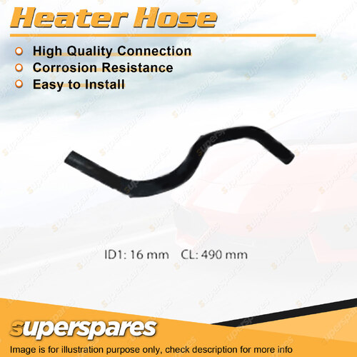 Superspares Heater Inlet Hose for Hyundai Getz TB 1.5L 4 cyl DOHC 16V MPFI 490mm