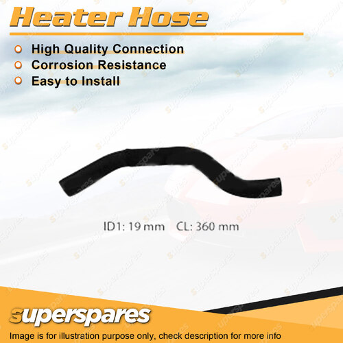 Superspares Upper Heater Hose for Holden Rodeo RA Colorado RC 2.4L 4 cyl