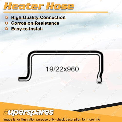 Superspares Heater Hose for Hillman Arrow Hunter 1.7L 4 cyl to W/P 1967-1972