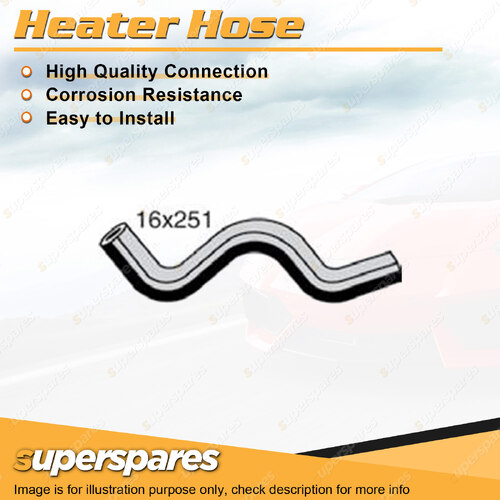 Superspares Heater Hose Rubber Hose Length 251mm Inside Diameter 16mm