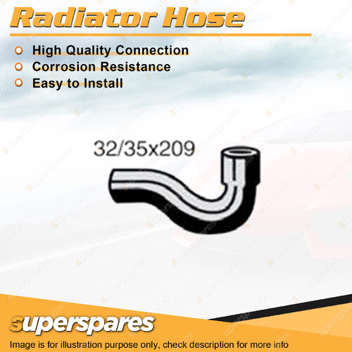 Superspares Lower Radiator Hose Length 209mm Inside Diameter 32mm Bell ID 35mm