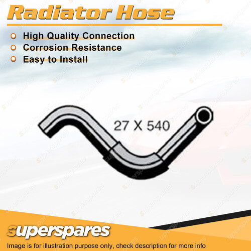 Superspares Lower Side Radiator Hose Length 540mm Inside Diameter 27mm